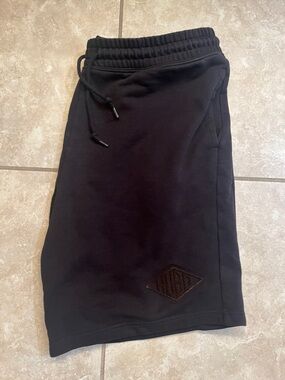 Hugo Men's Black Drawstring Casual Shorts Sith side pockets + back pocket XXL